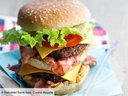 Plat de Double Cheese Burger