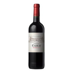 Vin Rouge Bordeaux Merlot - Cabernet Sauvignon - Franc Chateau Cazeau - 75Cl