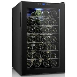 Spro Cave à Vin De Service Classe - 28 Bouteilles - Pose Libre - Noir