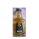 Whisky 01 Bouteille - 8 PM - Grain Blended Whisky - Alc 42,8% - 90 ML - Noir Jaune Or