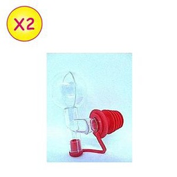 Lot De 2 Domedia Bouchon Doseur 2,5 Cl - Transparent