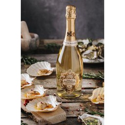 La Cave des Rois CHATEAU BAUDEVILLE Vin Blanc Moelleux 12% Alc. - Sélection Grands Vins - Cuvée Prestige - 75cl