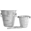 Set 2 Seaux à Champagne + Pince - Argent