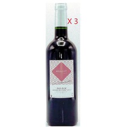 LOT DE  3 VIN MERLOT - LANGUEDOC