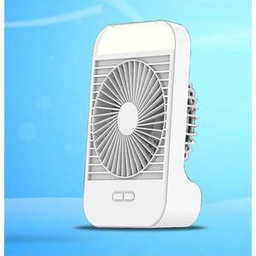 Mini Ventilateur - Portable - Rechargeable USB - Purificateur D'Air  - Blanc