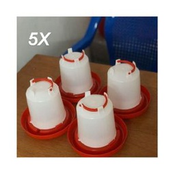 5 Abreuvoirs Volaille 1L (Lot 5)