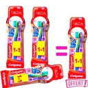 Colgate De 2 à 6 Ans - 3 KITS De 6 BROSSES À DENT Enfant (1+1) = 1 KIT De 2 BROSSES OFFERTES