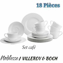 Villeroy & Boch 18 PIÈCES EN PORCELAINE PREMIUM  - SET CAFÉ/NOBLESSE