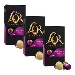 Nespresso ® L’OR CAPSULES SONTUOSO INTENSITÉ 08 (PACK 3x10 CAPSULES 30)