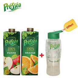 Pressea Kit Sélection Présséa  100 % ( Orange + Pomme ) - 1L ( La Gourde Est Offerte)