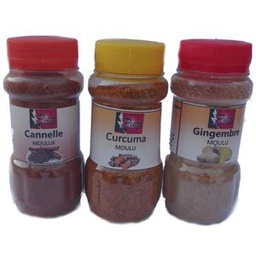 Piri Cannelle 85 G + Curcuma 85G + Gingembre 50G En Poudre  - Multicolors