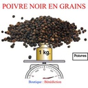 Poivre Noir En Grains - 1Kg - Noir