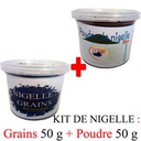 Kit Nigelle : Grains + Poudre  / 100 Grs