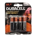 Duracell Lot De 4 Piles DURACELL AA- Noir