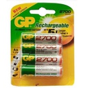 4 Piles Rechargeable NI-MH GP2700 - 4600 MAh