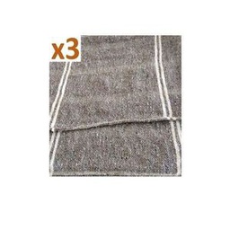 Lot De 3 Serpillières En Coton - Gris