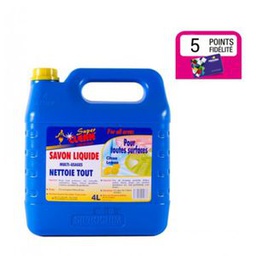 Super Clean Savons Liquide Super Clean 4L Citron - Bleu