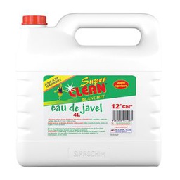 Super Clean Javel 12° Super Clean - 4L - Blanc