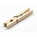 Lot De 24 Pinces A Linge En Bois