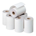 Papier Thermique Imprimante De Caisse 57 X 40 X 12 Mm -  Lot De 8 - Blanc