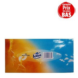 Lotus Boite De Mouchoirs - 2 Plis - 200 Feuilles - Orange /Bleu