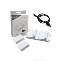 DOBE TYX-532S For XboxONE S  Gamepad White Two-seater Rechargeable Battery Charger Set
