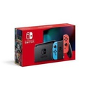 Nintendo Switch (nouvelle Version 2019) + Paire De Joy-Con Rouge Néon Et Bleu Néon