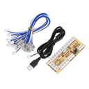 Diy Arcade Joystick Rocker Chip + Micro Motion Rocker 4Pcs Terminal Line-yellow