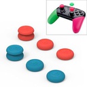 Skull&Co Pro / PS4 Gamepad Rocker Cap Button Cover Thumb Grip Set For Nintendo Switch / Switch Lite / JOYCON (Blue + Red)