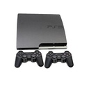 Sony PlayStation 3 SLIM NOIRE CRAQUÉE +18JEUX + 2 Manettes + 1 Câble USB ( Réconditionnée)