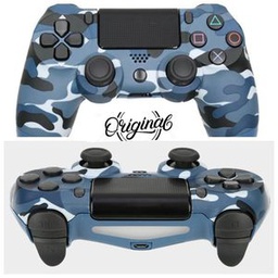 Sony Computer Entertainment Sony. MANETTE PS4 D'ORIGINE. VIBRATION.. TREILLIS BLEU