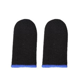 Game Finger Cots Mobile Game Touch Screen Ultra-Thin Breathable Non-Slip Anti-Sweat And Anti-Fingerprint Finger Cots-black+blue