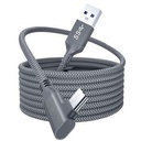 Link Braided 5m USB3.2 Elbow Cable Accessories Data Cable Data Transmission-gray