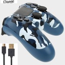 Sony Computer Entertainment Sony. MANETTE PS4 D'ORIGINE+1 CÂBLE DE RECHARGE MANETTE. VIBRATION. COULEUR TRELLIS BLEU