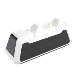 Wireless Controller Charger Dual Charger Handle Seat For PS5 Controller-white