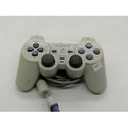 Sony Computer Entertainment MANETTES D'origine PS2 FILAIRE - Solide. POUR SALLES DE JEUX - DOUBLES COQUE DE RÉSISTANCE +VIBRATION - COULEUR GRISE