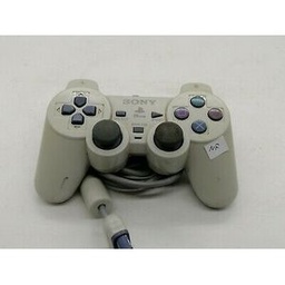 Sony Computer Entertainment MANETTES D'origine PS2 FILAIRE - Solide. POUR SALLES DE JEUX - DOUBLES COQUE DE RÉSISTANCE +VIBRATION - COULEUR GRISE