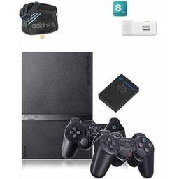 Sony Computer Entertainment PlayStation 2 Slim - 2 Manettes - Noir / Emballage endommagé/ clé manquante