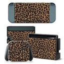 Leopard Series Full Set Faceplate Skin Decal Stickers For Nintend Switch