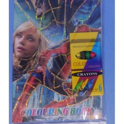 Livre Service LIVRE DE Coloriages DESSIN ET STIKERS+ Crayons De Couleurs