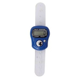 Chapelet Electronique Musulman - Compteur De Doigt - Bleu/blanc