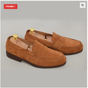 chaussures hommes- Mocassin Marron en daim