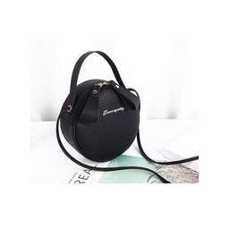 Sac Rond A Bandoulière Pour Femme - Noir
