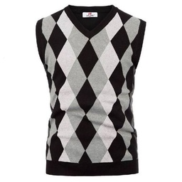 Pull-over Gilet À Carreaux