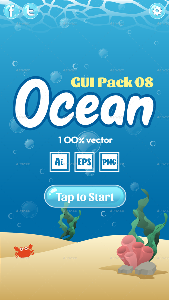 Ocean Theme GUI Pack | OPENMOISE False