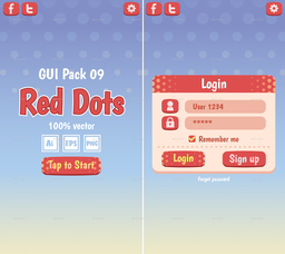 Red Dots Theme GUI Pack