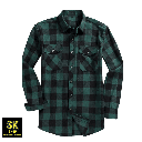 Chemise en flanelle à carreaux pour hommes