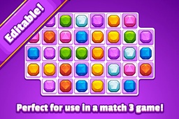 Match 3 Gem Game Pieces