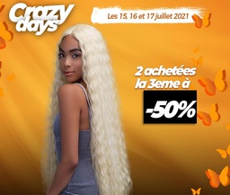 Perruque longue blonde