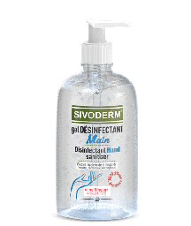 Gel mains désinfectant SIVODERM Flacon pompe de 500ml